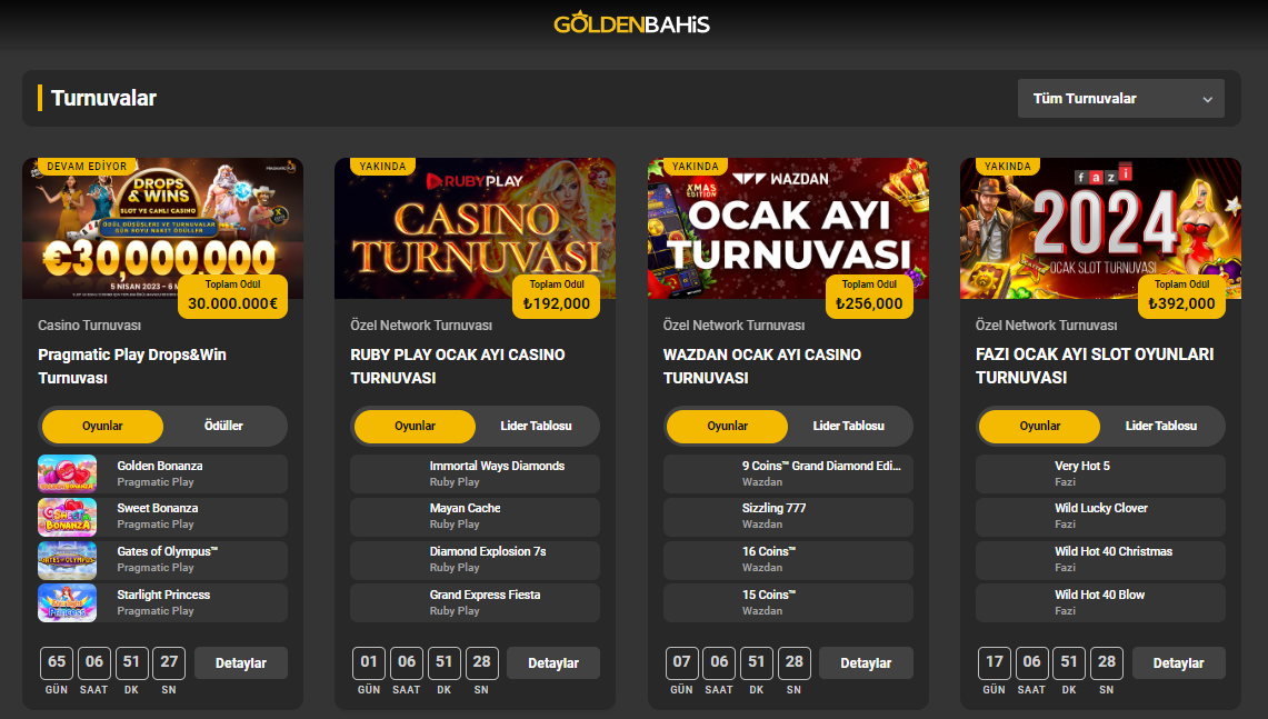 goldenbahis turnuvalar